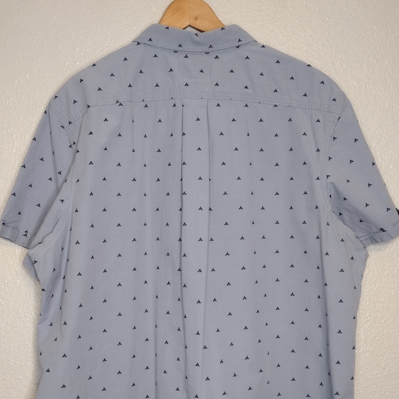 The North Face Blue Patterned Short Sleeve Button Down Shirt Sz XXL - Picture 5 of 13